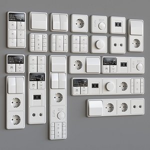 Jung CD 500 switch sockets