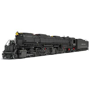 3D model Steam Locomotive Big Boy Train