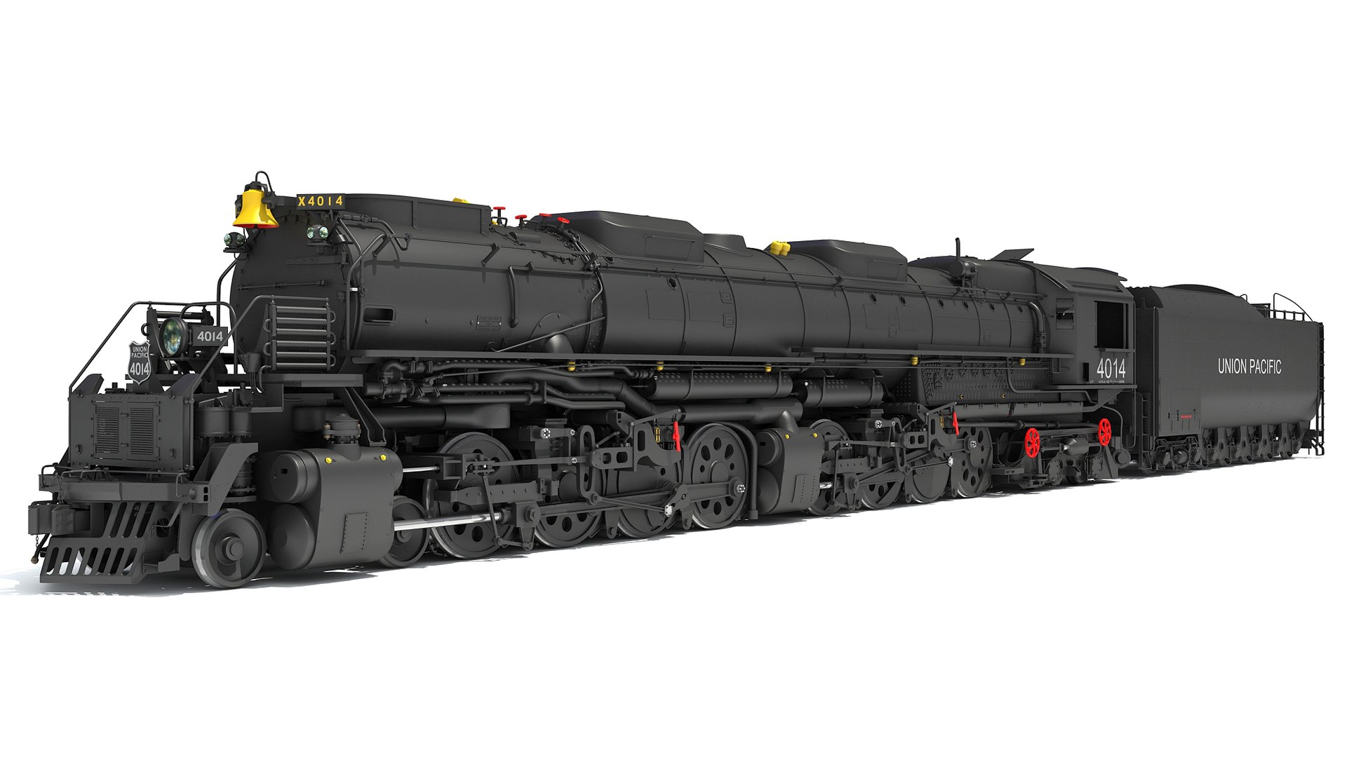 3D Model Steam Locomotive Big Boy Train - TurboSquid 2000796