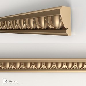 obj decorative molding interior