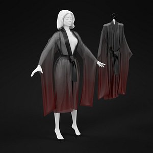 3d hight silk kimono model
