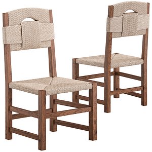 Oak and Rush Chair