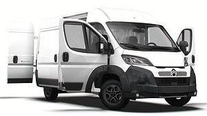 3D model Citroen e Jumper Van L2H2 HQ Interior 2025