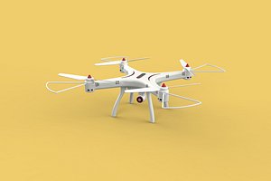 3D DRONE QUADCOPTER UAV UAS AIRCRAFT AERIAL REMOTE CONTROL FPV RC