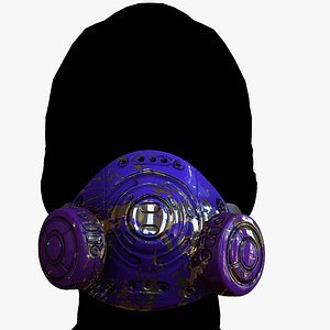Gas mask respirator scifi mode 3D model 3D