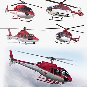 Air Ambulance Helicopters 3D Models Collection 2