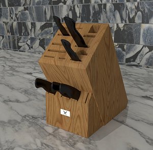 knife wood holder model
