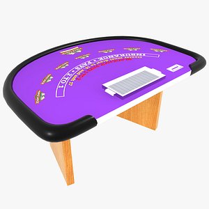 blackjack table 3d model