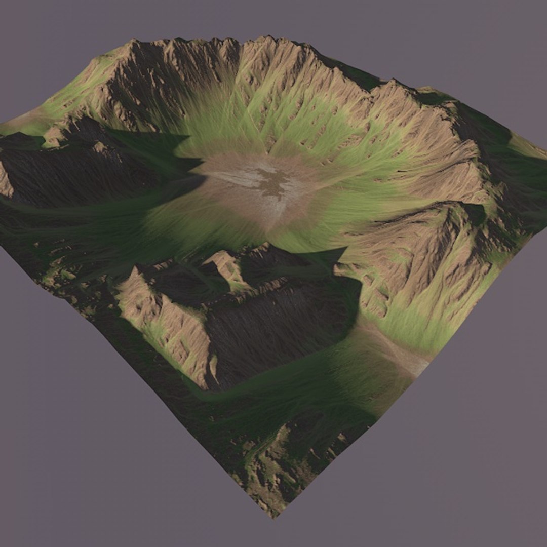 maya mountain maps terrain