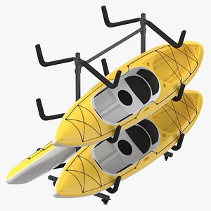 3D Kayak Holder Type 03 Clean and Dirty model