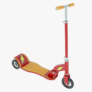 toy scooter 3d model