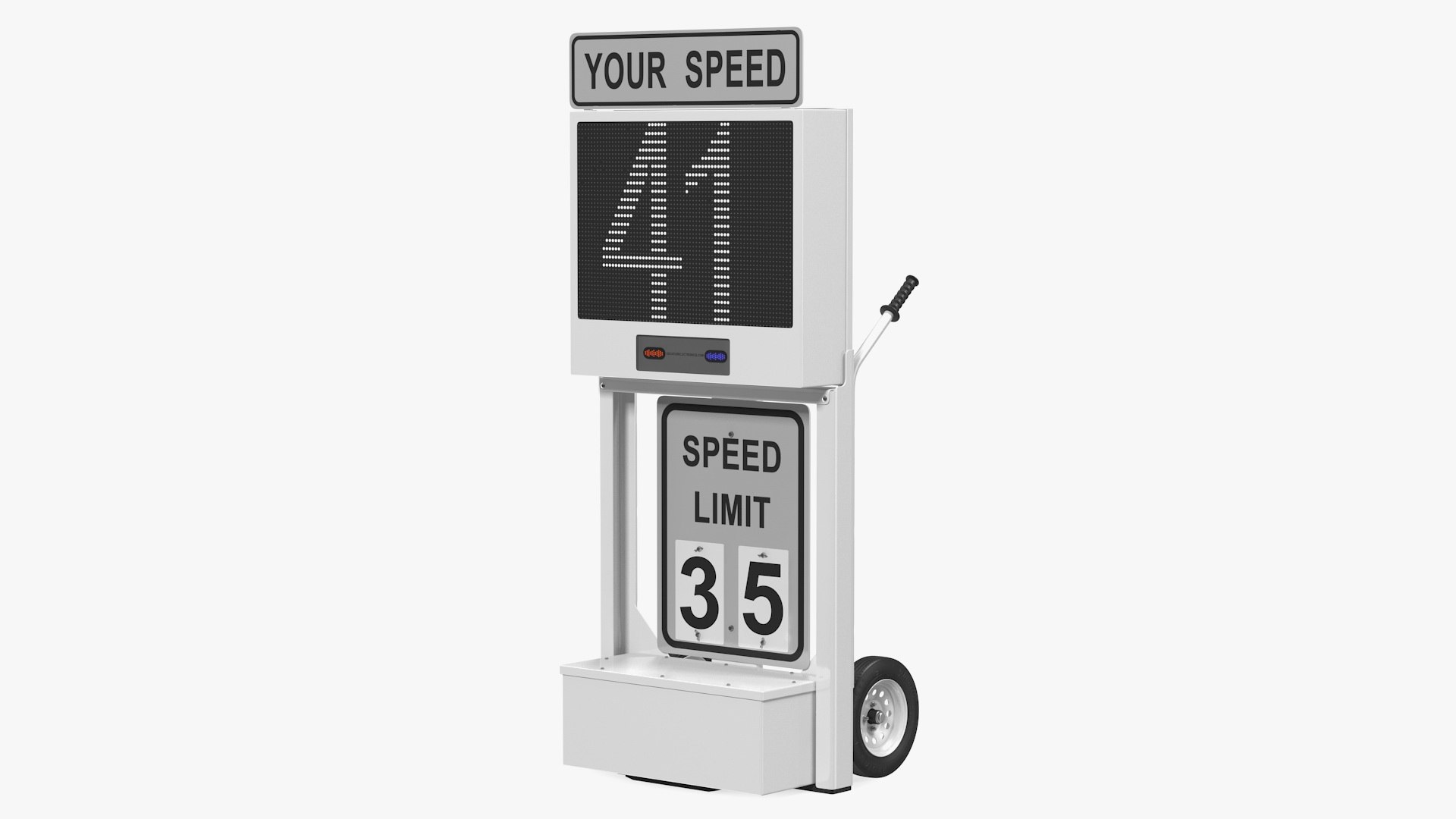 Decatur Electronics OnSite 200MX Modular Speed Display Dolly 3D model preview