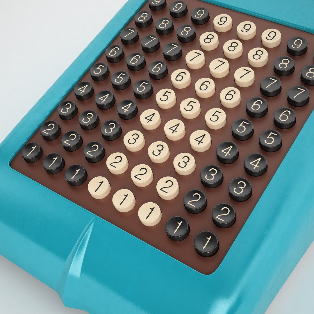3D Retro Adding Machine - TurboSquid 1236825