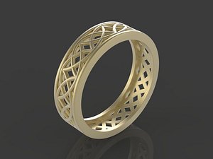 stylish ornament ring 3D model