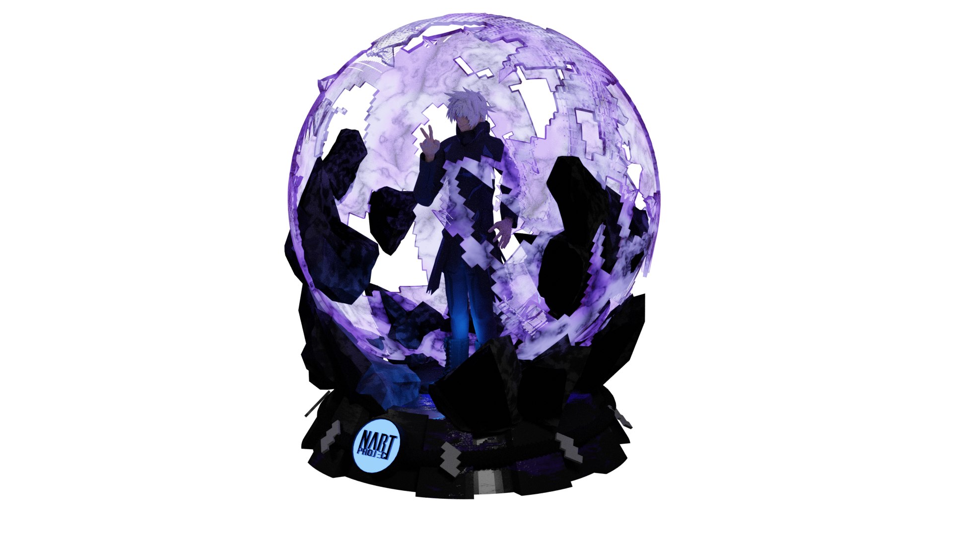 Satoru Gojo Sphere 3D Model - TurboSquid 1850625