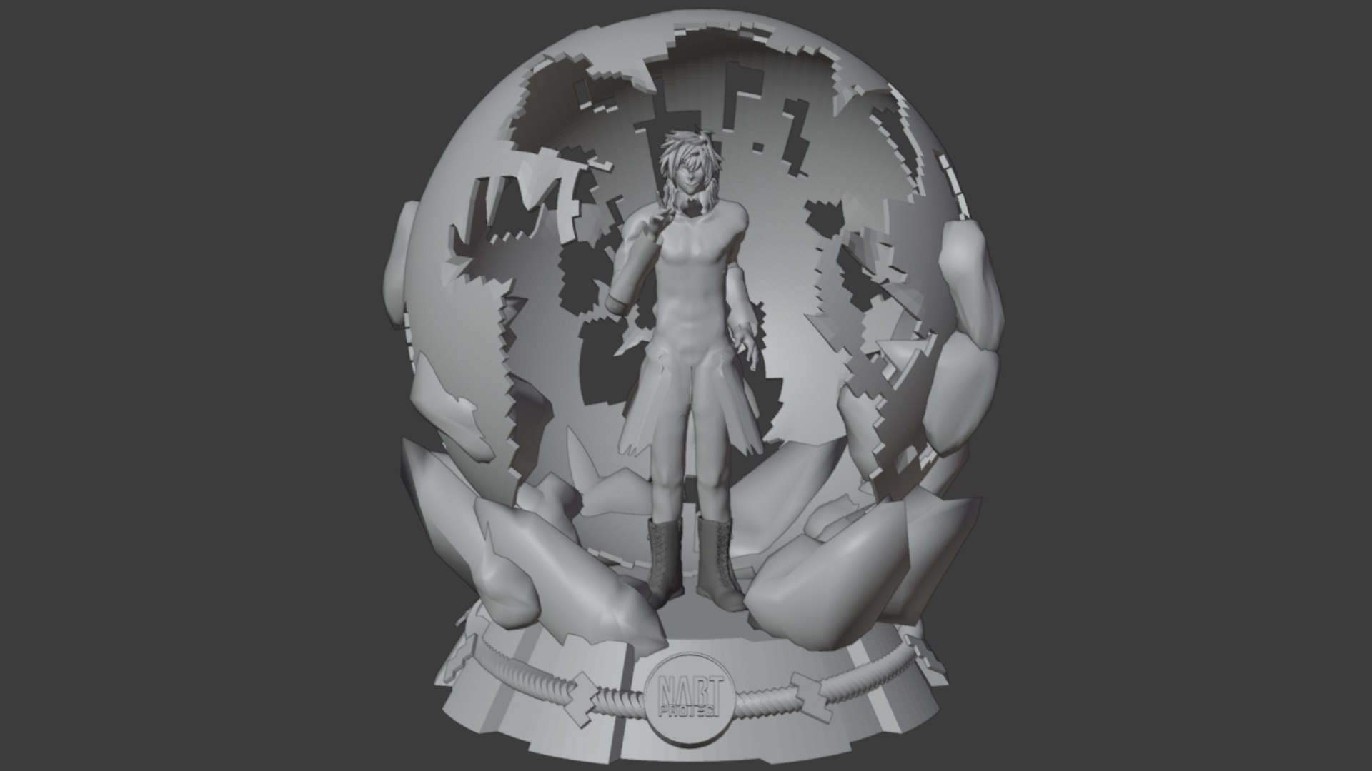 Satoru Gojo Sphere 3D Model - TurboSquid 1850625