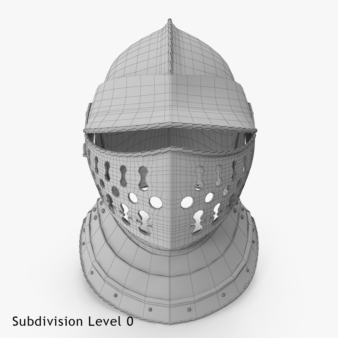 Helmet Helm Burgonet 3d Model