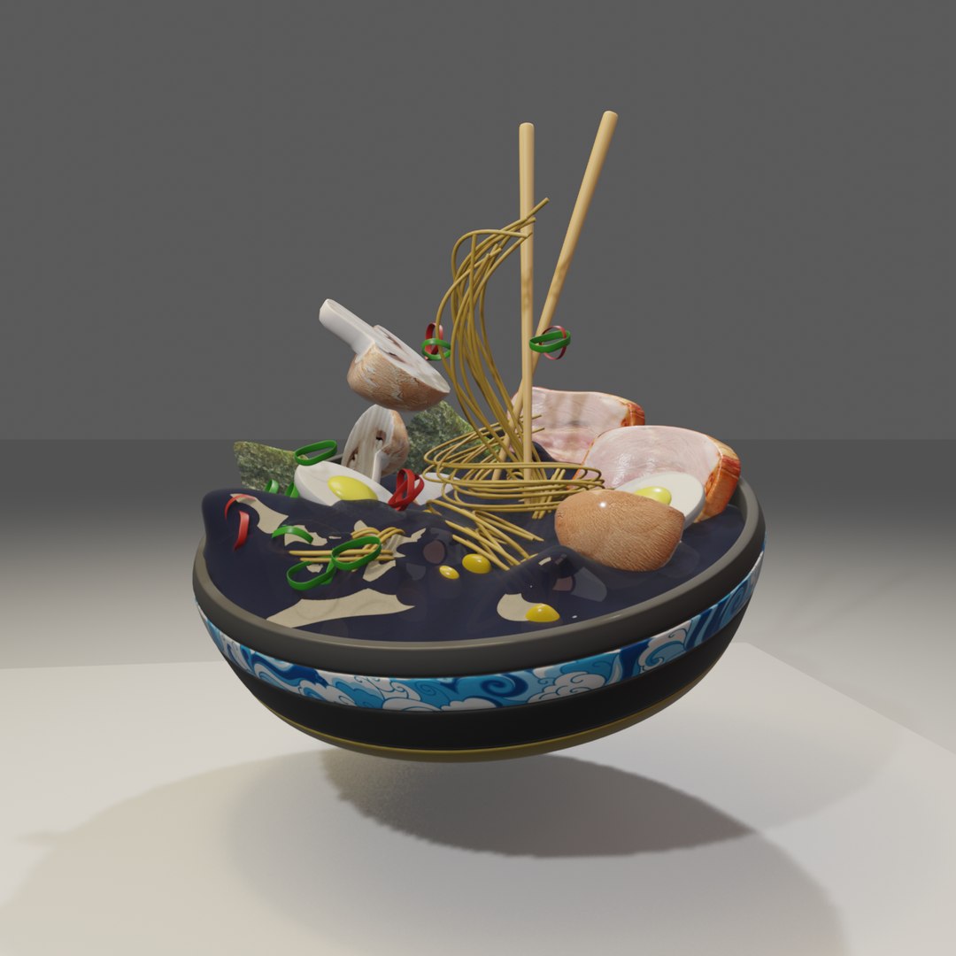 Ramen Instant Noodles Food 3D Model - TurboSquid 2304036