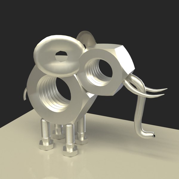 Elephant showpiece 3D model