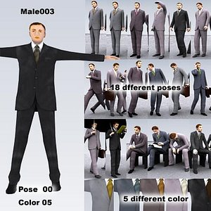 3d male man people model