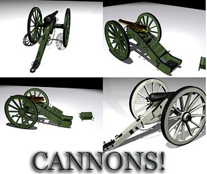 3d model historically cannon
