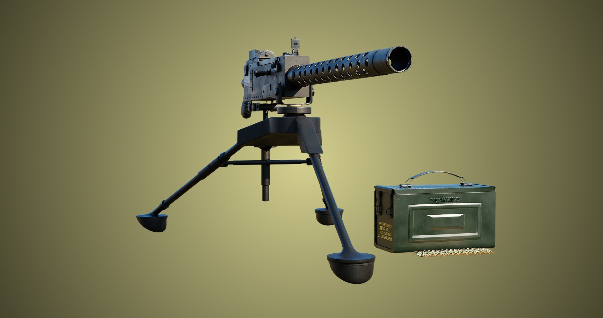 3D 4 Machine Guns All PBR Unity UE Textures Included https://p.turbosquid.com/ts-thumb/il/GHgJwy/Lv/m1919machinegun3/jpg/1749534269/1920x1080/fit_q87/f9db22421e8144dca51b415b58107e8adcaa7dca/m1919machinegun3.jpg