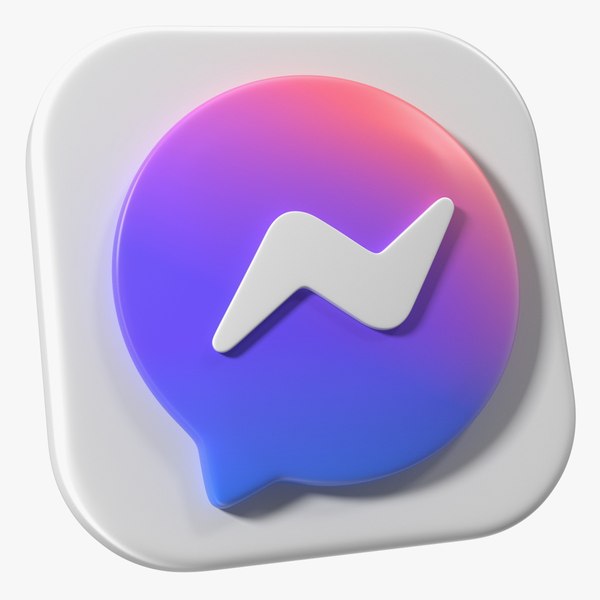 Facebook Messenger 图标3D模型 - TurboSquid 2274232