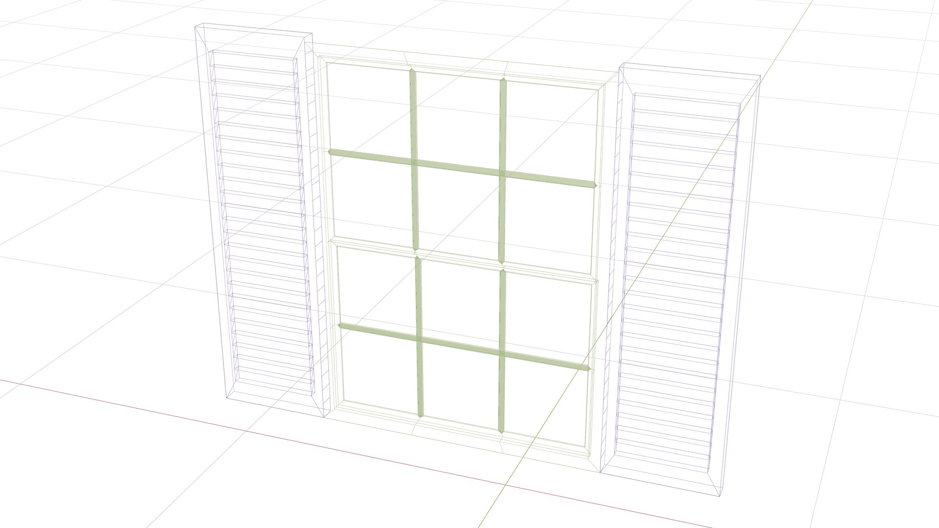 Window And Shutters Set 3D - TurboSquid 2008982