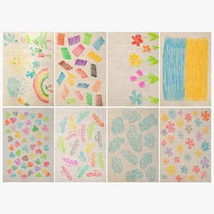 3D Children designer carpet 01