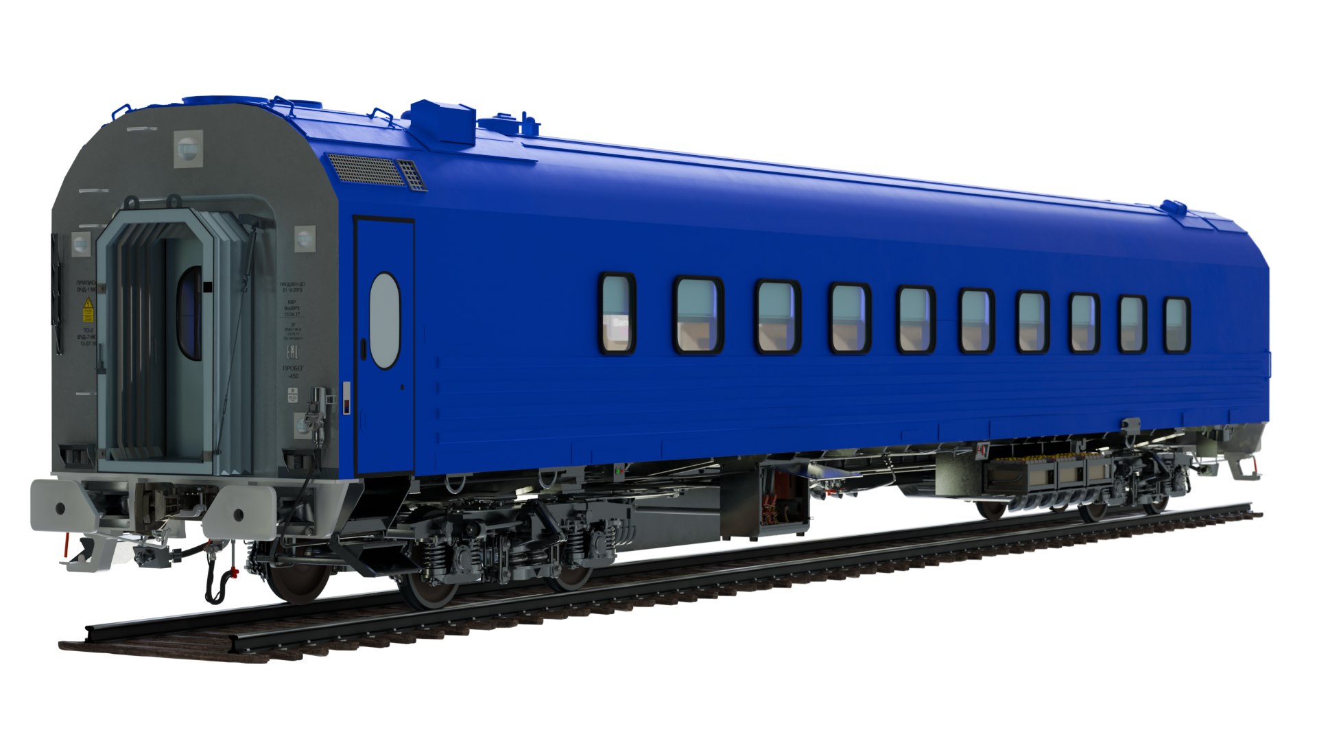 3D Model High-Quality Detailed Train Wagon 3D Model - PBR Textures ...