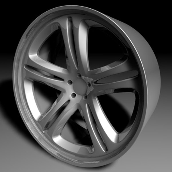 custom wheel 3d model