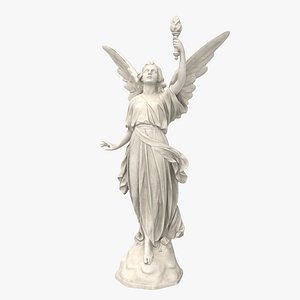 3D Marble Angel Lucy 3D model model