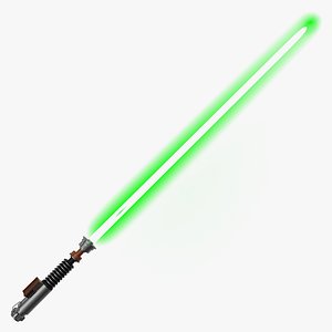 Star Wars Luke Skywalker Lightsaber 2 3D Model