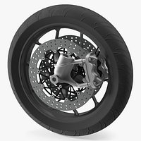 Motorcycle Spoked Wheel with Disc Brake
