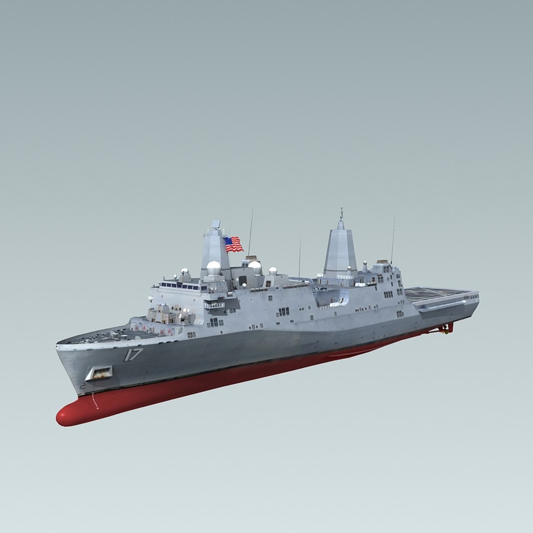 san antonio uss 17 3d model