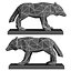 Polygonal sculpture wolf
