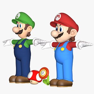 Personaggio Luigi Super Mario Modello 3D $44 - .c4d .fbx .obj - Free3D