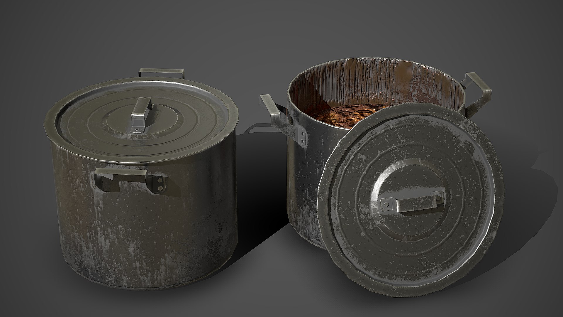 Old Saucepan PBR Game Ready 3D Model TurboSquid 1763316