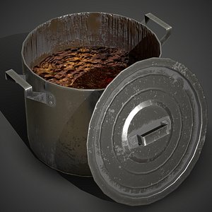 Old Saucepan PBR Game Ready