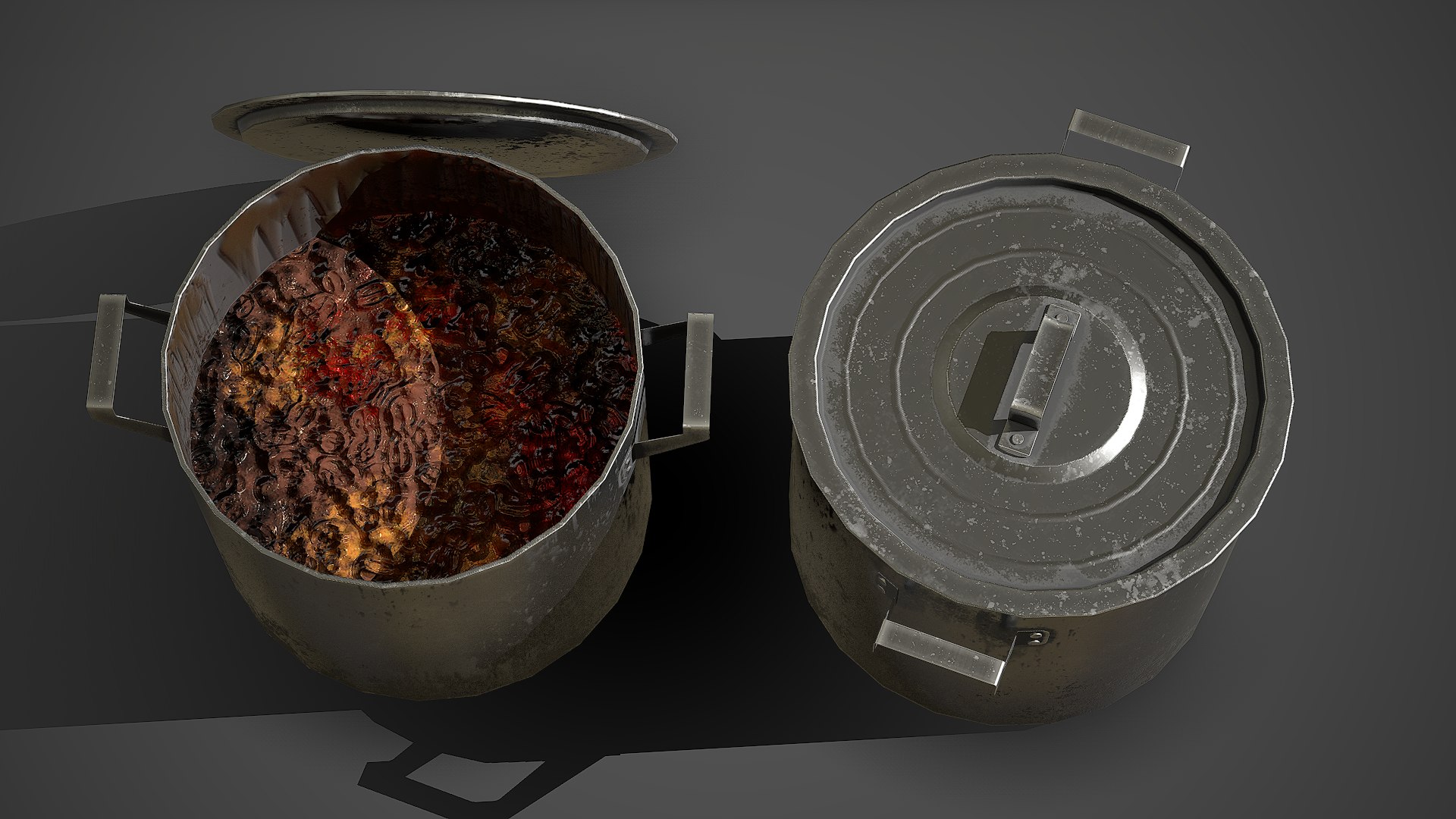 Old Saucepan PBR Game Ready 3D Model TurboSquid 1763316