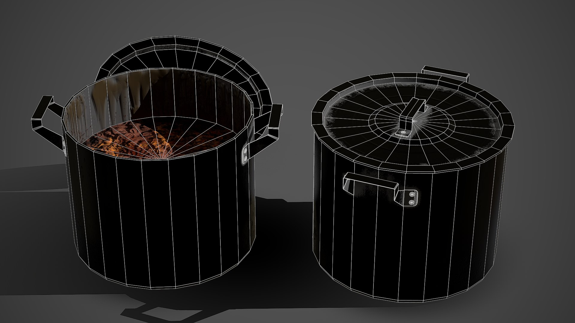 Old Saucepan PBR Game Ready 3D Model TurboSquid 1763316