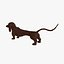 Hola poli Dashing Dachshund Table Top Sculpture