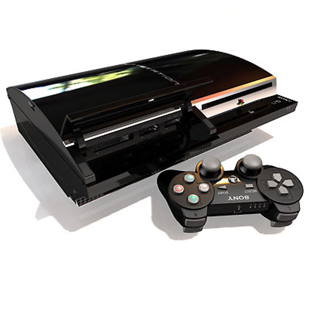 Playstation 3 console 3D model