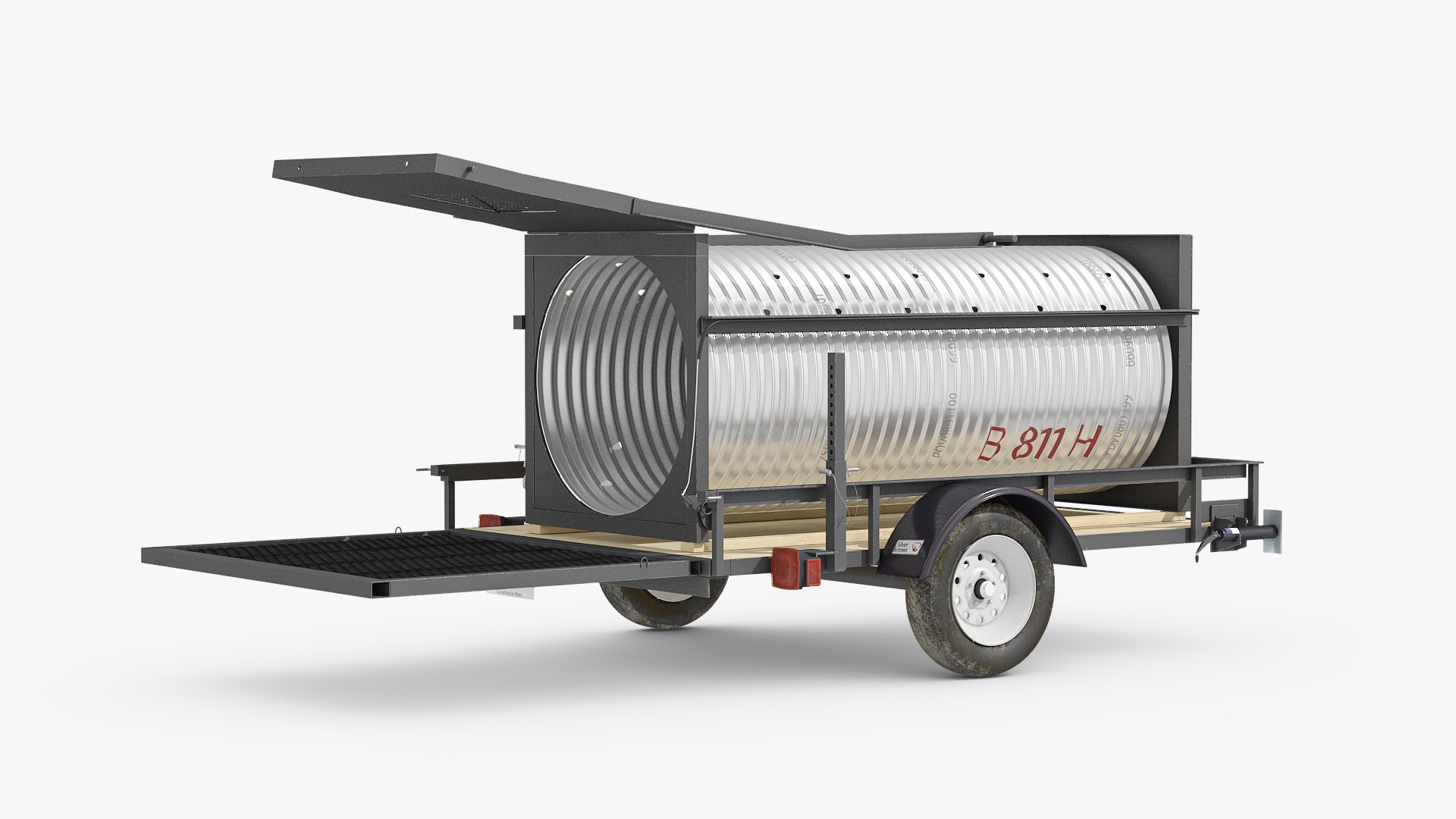 Culvert Style Bear Trap 3D model preview
