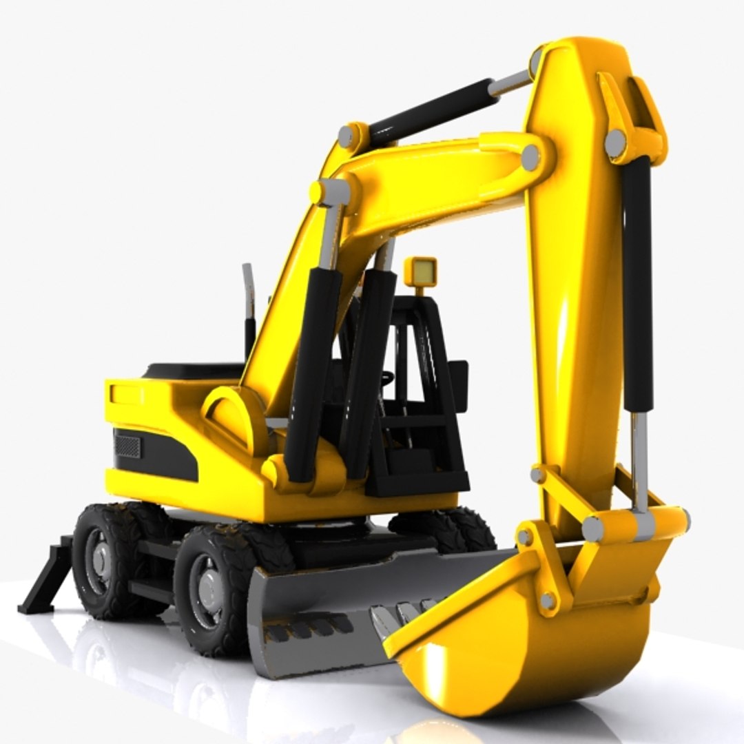 cartoon excavator car max