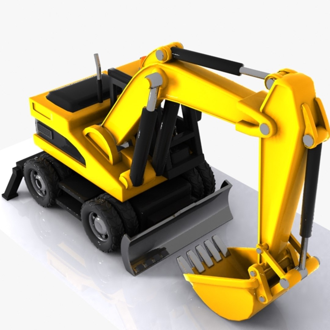 cartoon excavator car max