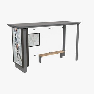 3D Bus Stop model