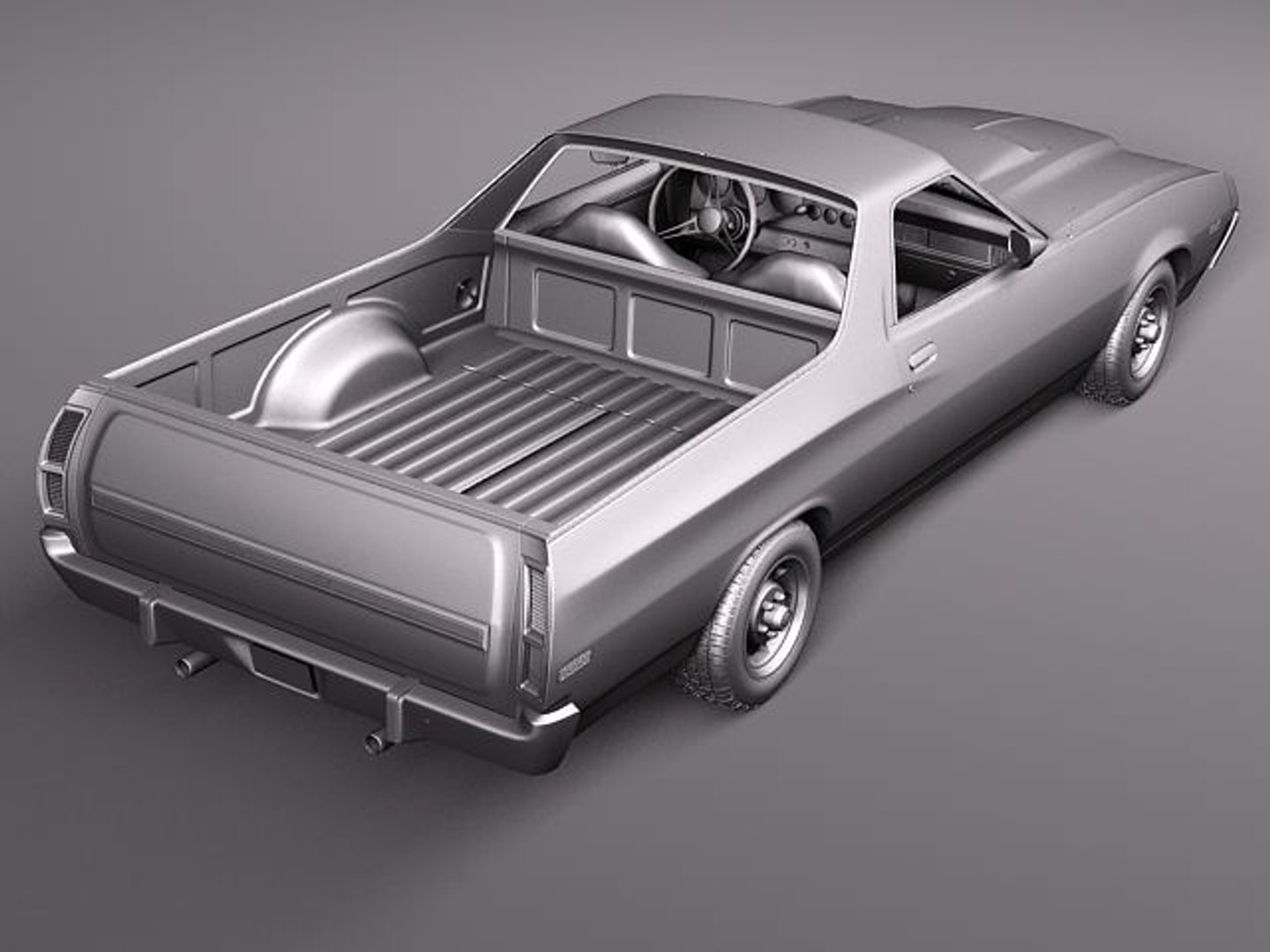 ranchero 1972 antique 3ds