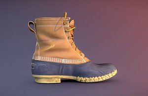 3D l bean boot model