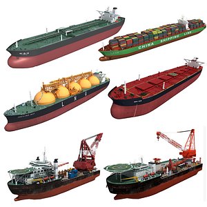 vlcc tanker cargo 3D model